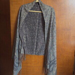 Paisley Pattern Reversible Fashion Silky Soft Scarf Shawl Wrap